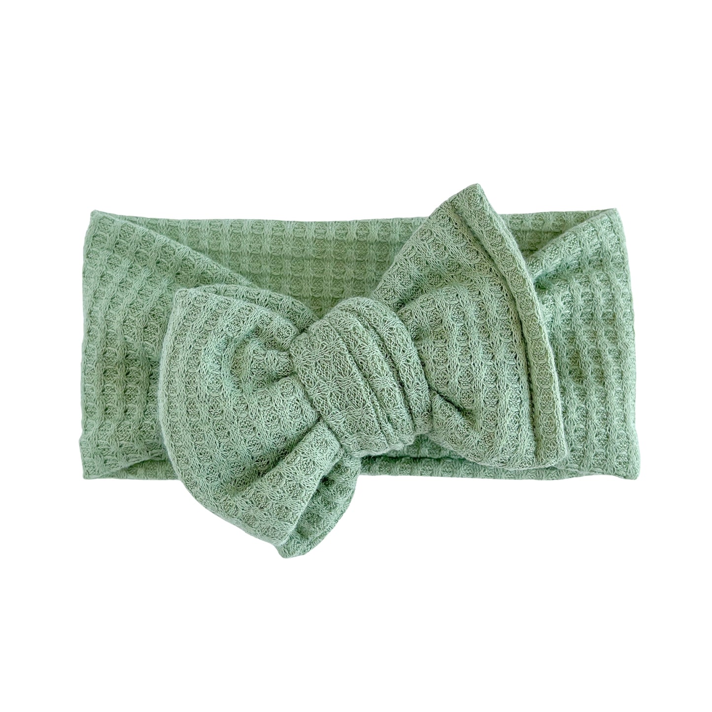 Green Honeycomb Waffle Baby Headband