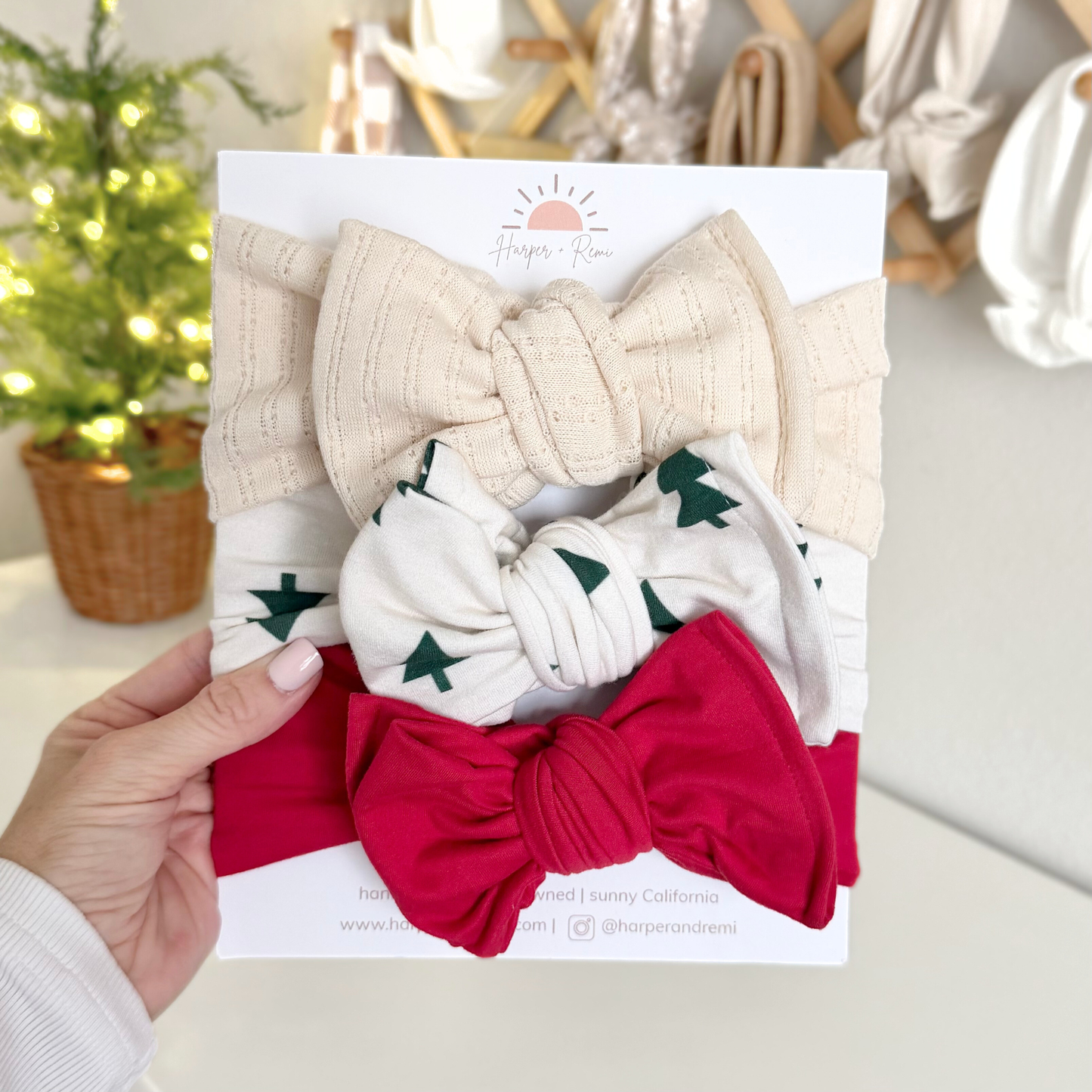 Holiday Magic | Baby Bow Bundle (Cozy + Festive Mix)