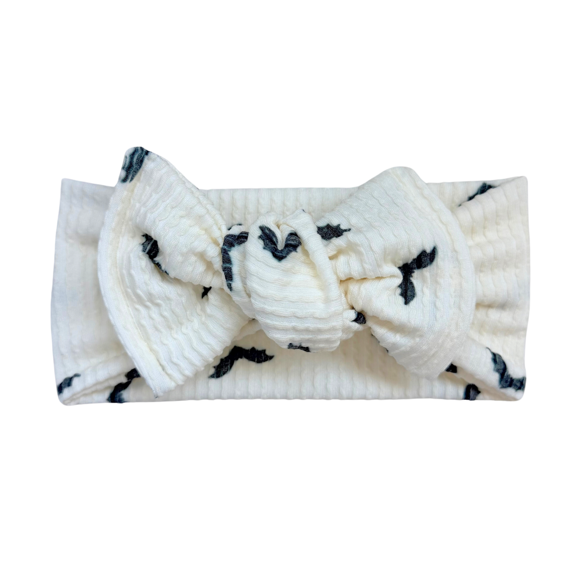 Bats Chunky Ribbed Top Knot