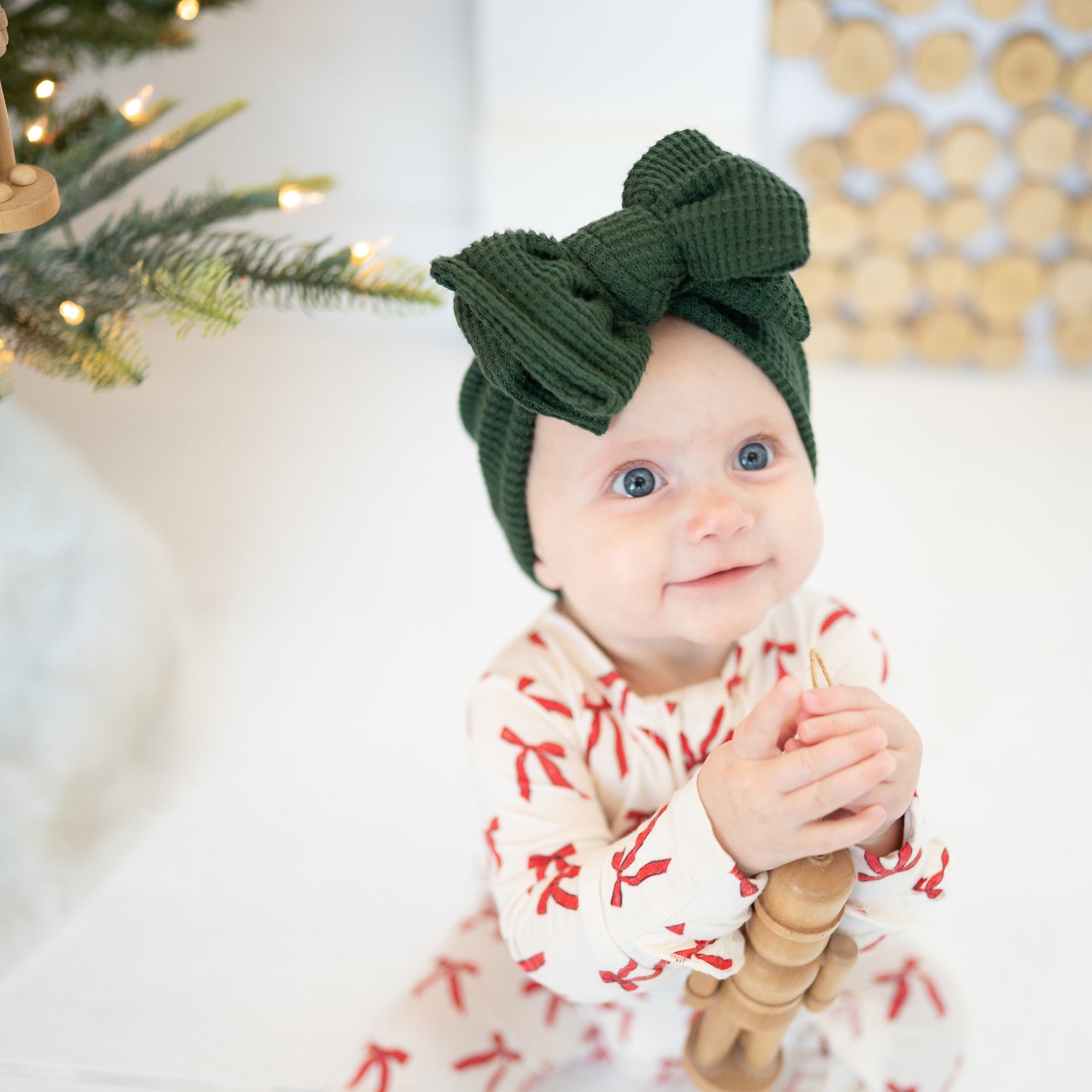 O Christmas π² Tree | Holiday Baby Bow Bundle (Festive Neutrals + Classic Green)