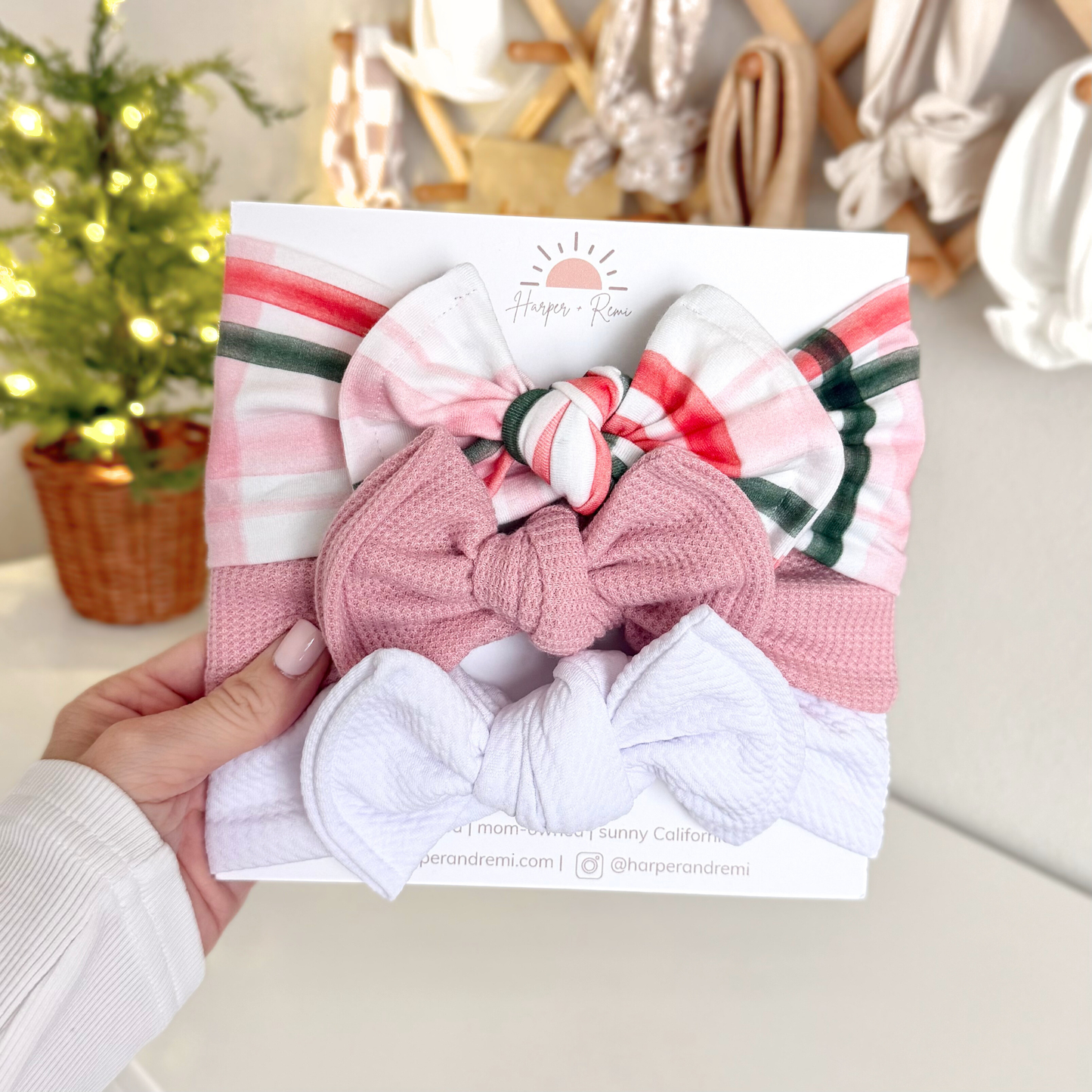 Sugarplum π¬ Dreams | Holiday Baby Bow Bundle (Chunky + Classic Mix)
