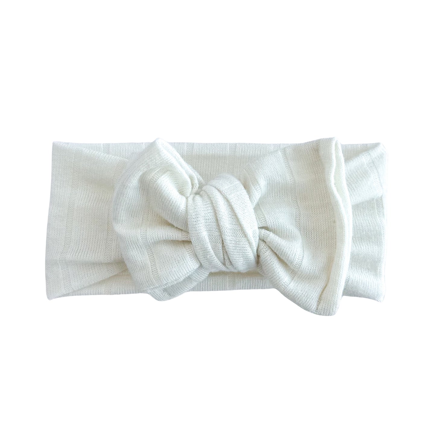 Ivory Wide Ribbed Sweater Baby Headband