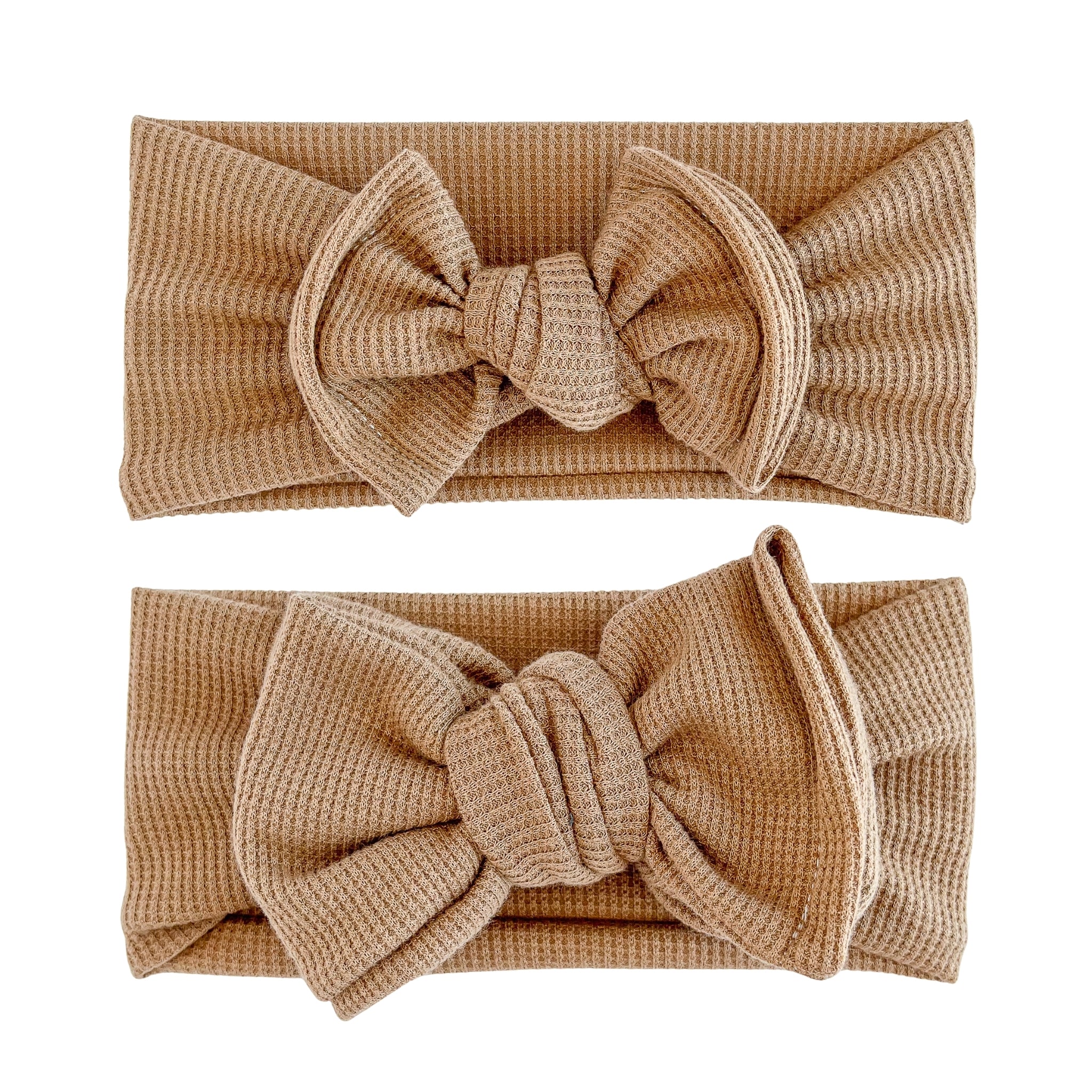 Mocha Brown Waffle Baby Headband | Harper + Remi