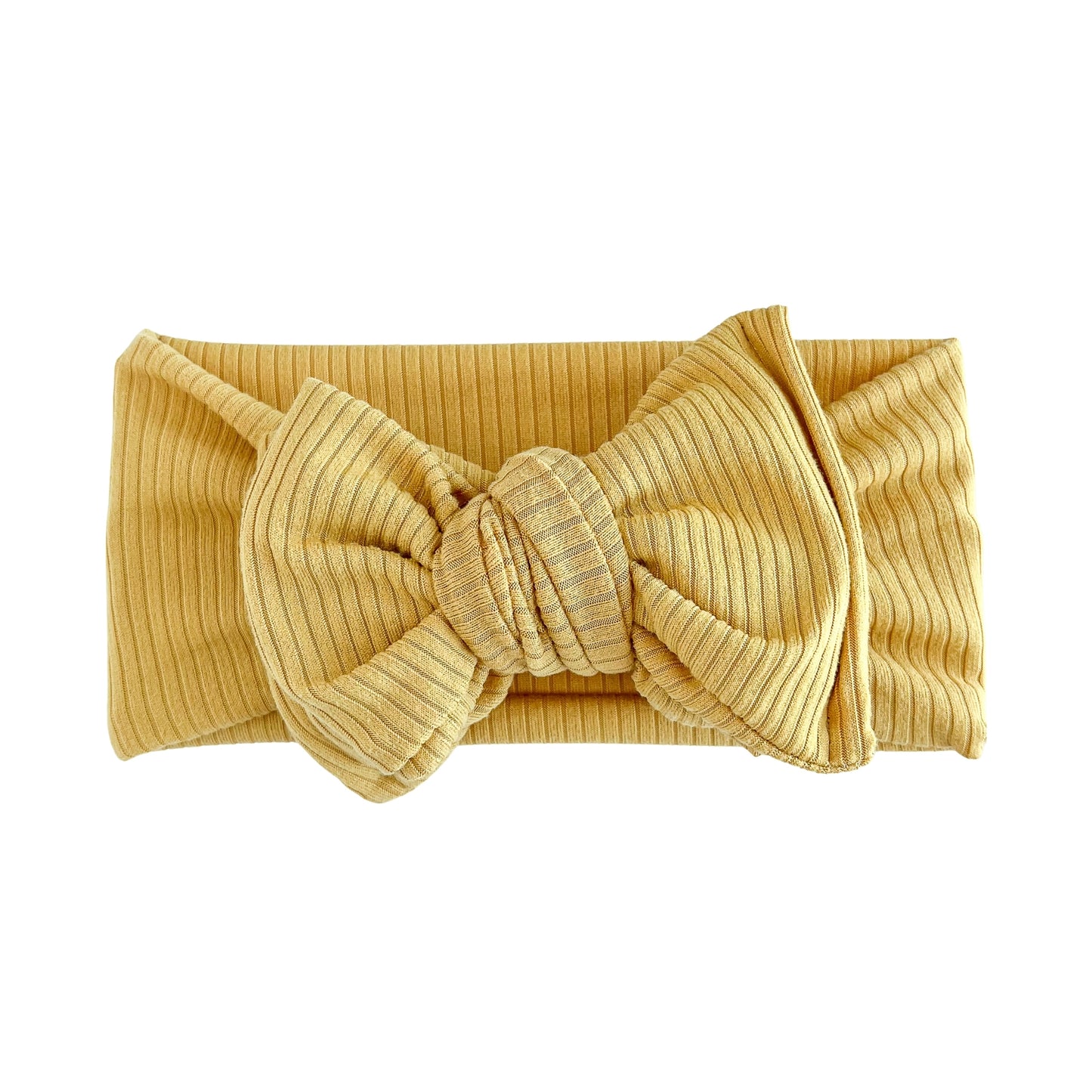 Mustard Yellow Ribbed Baby Headband