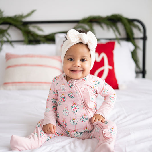 Classic Christmas | Solid Baby Bow Bundle (Brushed Waffle Basics)