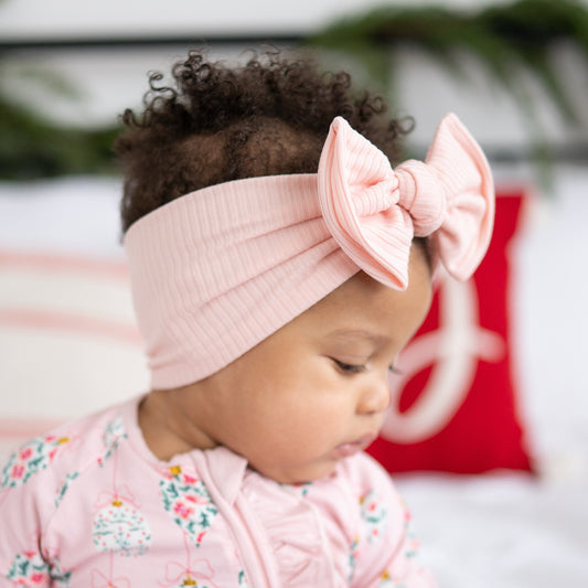 Sunset Basics (Pink + Yellow) | Ribbed Baby Bow Bundle
