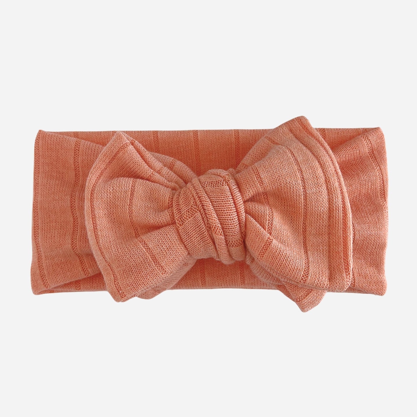 Orange Sweater Wide Ribbed Baby Headband
