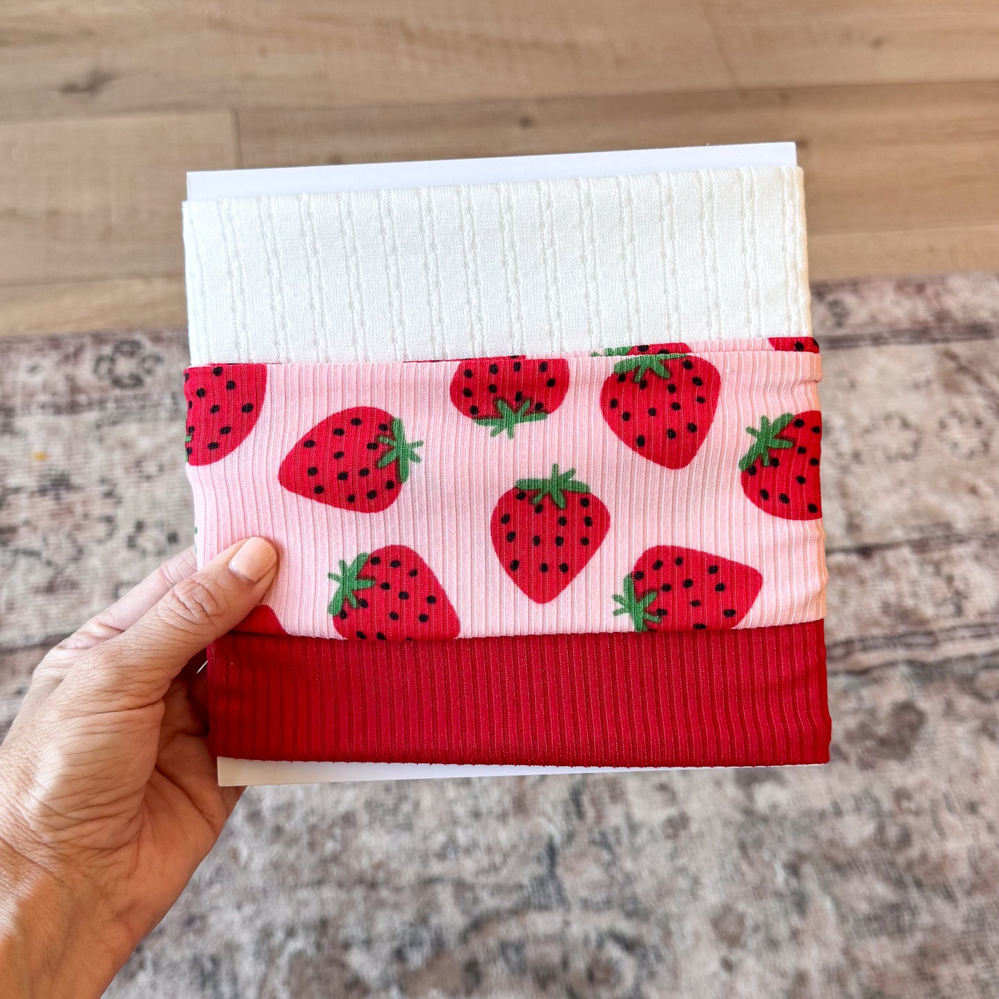 Berry Sweet 🍓 | Fruit Print Baby Bow Bundle