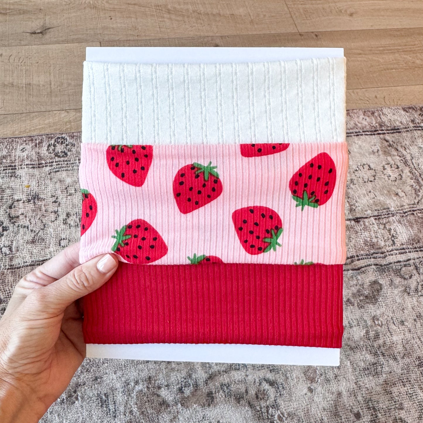 Berry Sweet 🍓 | Fruit Print Baby Bow Bundle