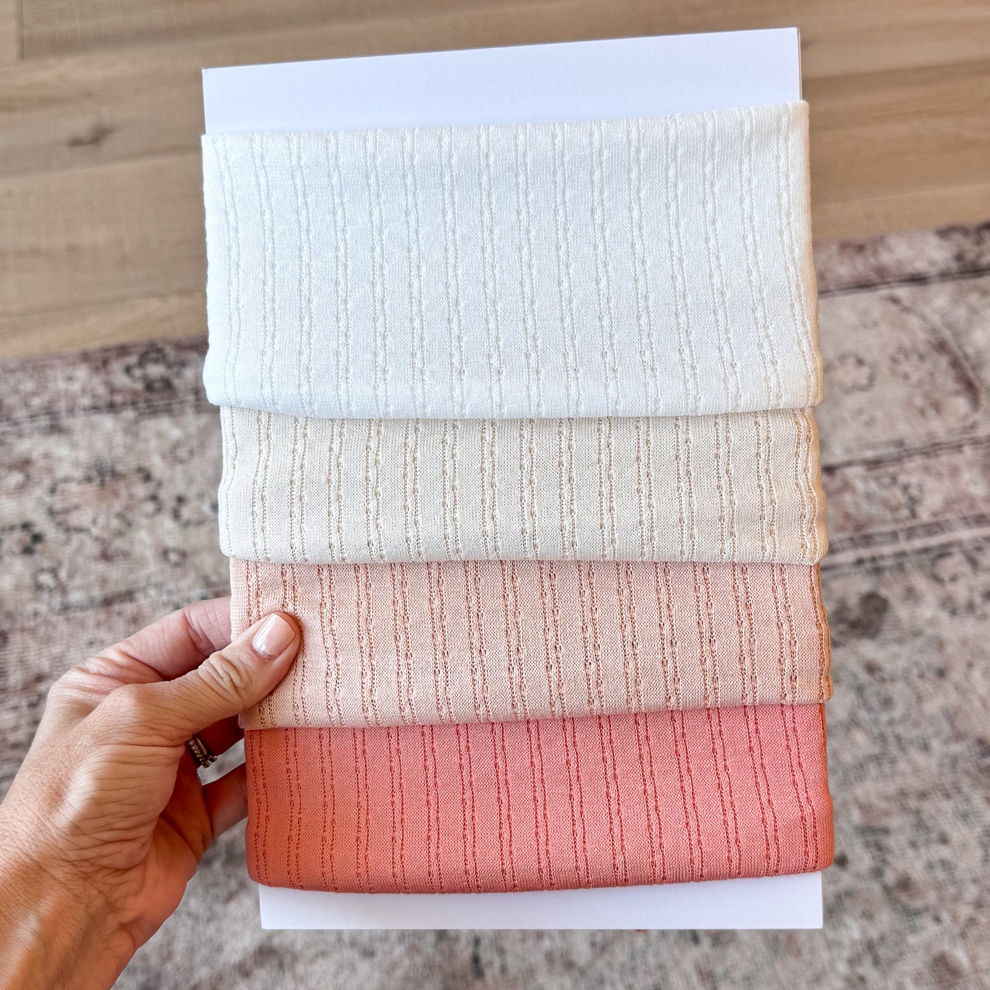 Pointelle Basics Bow Bundle | Blush + Coral Solids