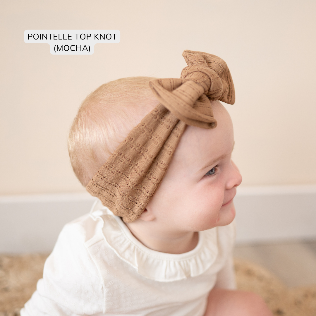 Blush Pointelle Baby Headband