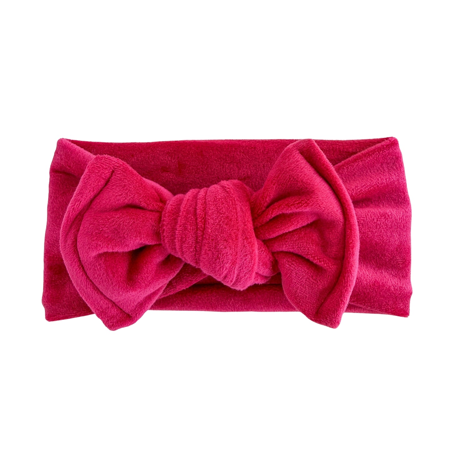 Santa’s Statement Bow | Red Matte Velvet Baby Top Knot