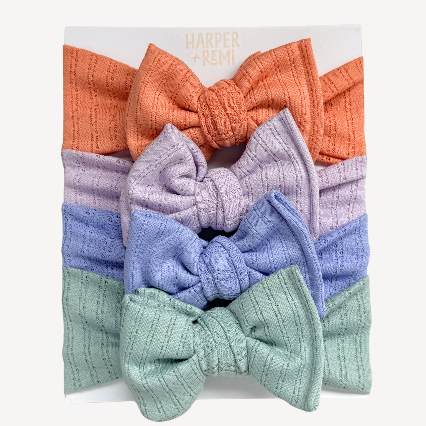 Sprinkle Party | Pointelle Baby Bow Bundle