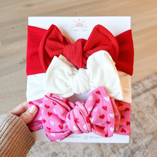 Valentine Baby Love | Valentine Baby Bow Bundle