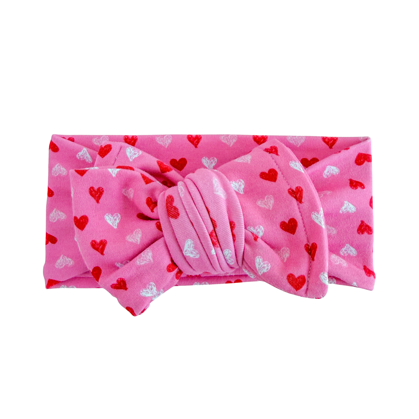 Sweetheart Pink Hearts | Pink + White Valentine's Day Baby Headband
