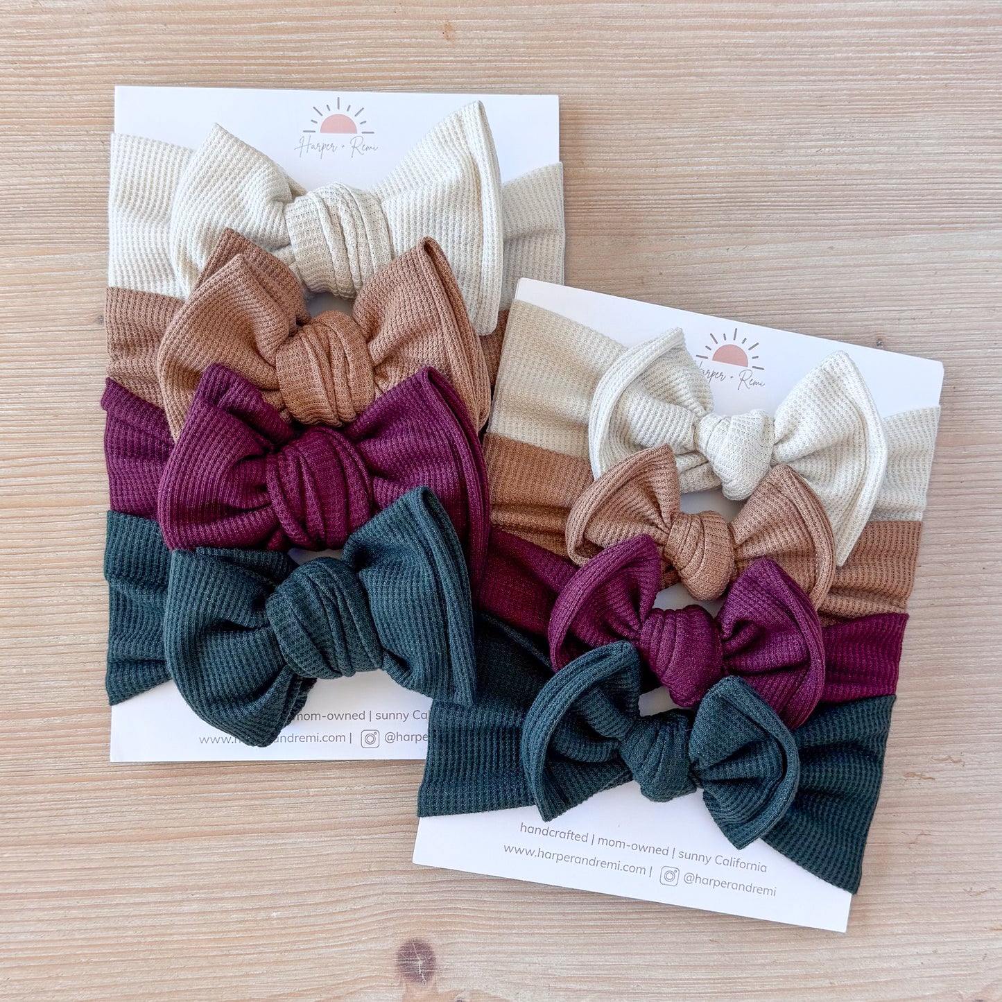 Waffle Basics Bow Bundle | Autumn Solids