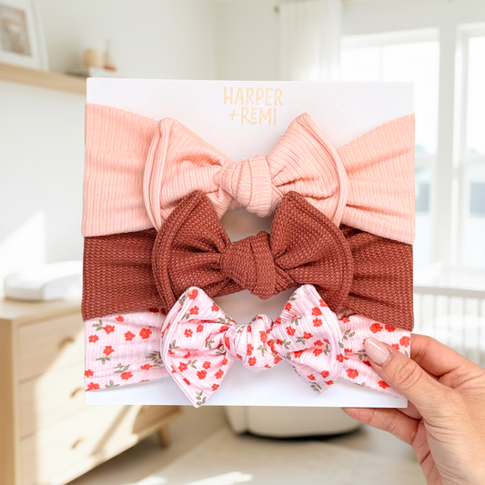 Pink Garden Party | Summer Baby Bow Bundle