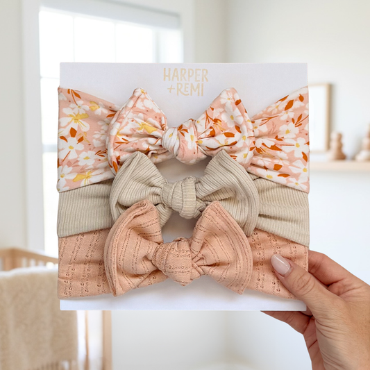 Pretty in Blush | Summer Baby Bow Bundle