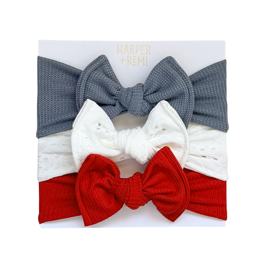 All-American Basics | 4th of July Baby Bow Bundle
