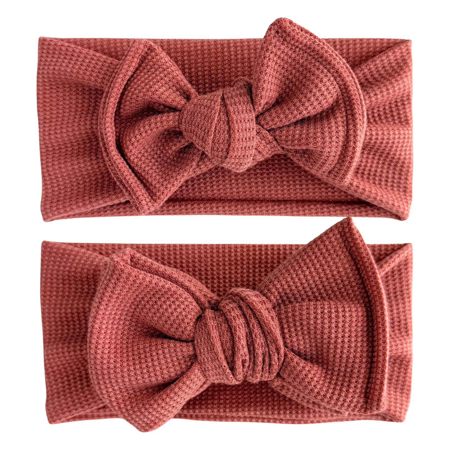 Clay Rose Waffle Baby Headband