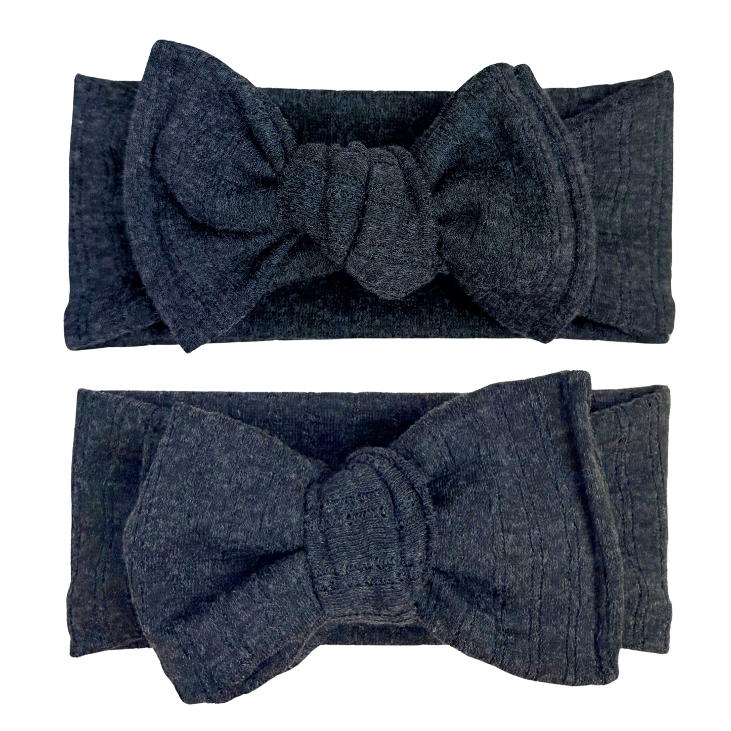 Charcoal Pointelle Baby Headband