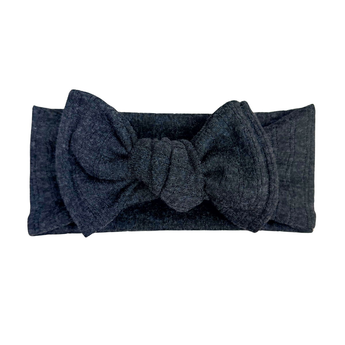 Charcoal Pointelle Baby Headband