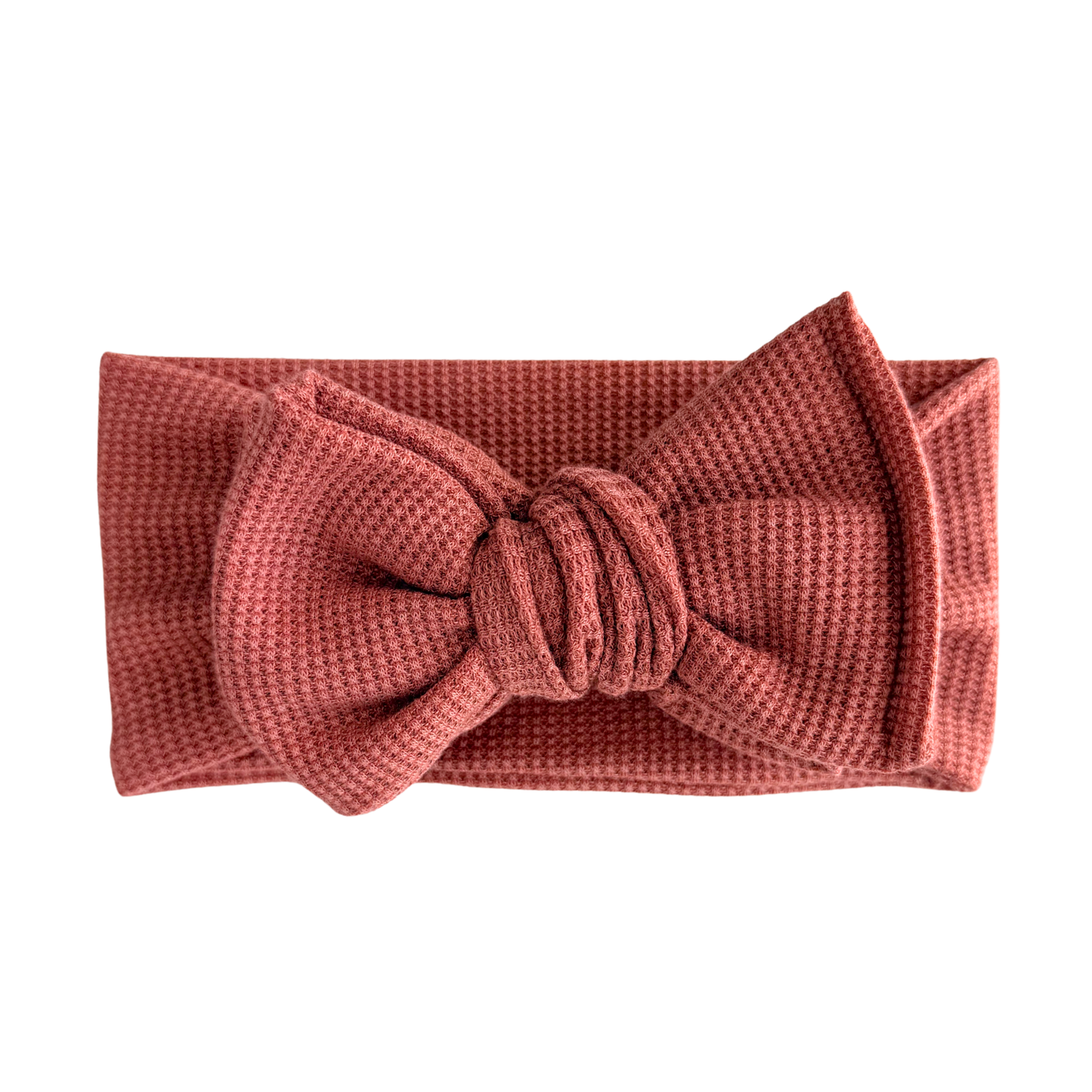 Clay Rose Waffle Baby Headband