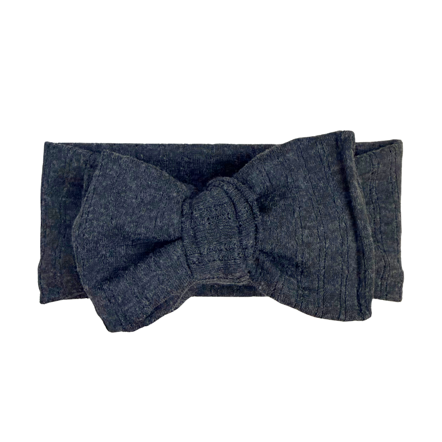 Charcoal Pointelle Baby Headband