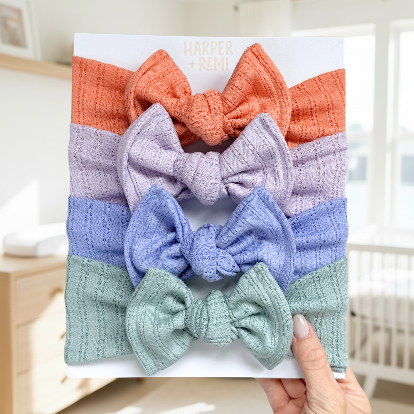 Sprinkle Party | Pointelle Baby Bow Bundle
