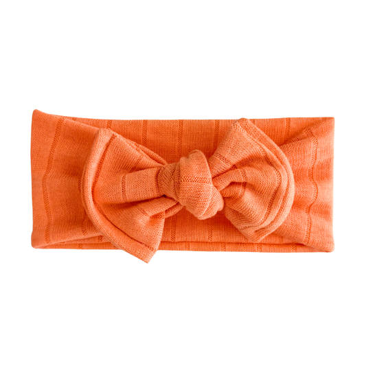 Apricot | Lightweight Sweater Ribbed Baby Headband