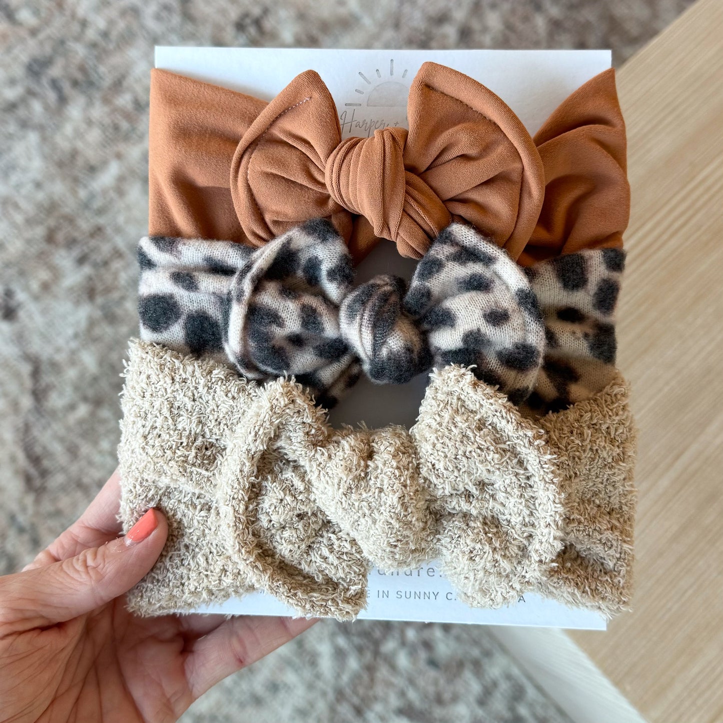 Fall Top Knot Bundle | Fuzzy Cheetah