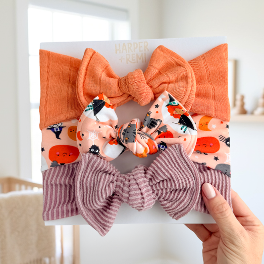 Boo-tiful | Halloween Baby Bow Bundle