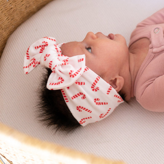 Candy Cane Christmas Baby Headband
