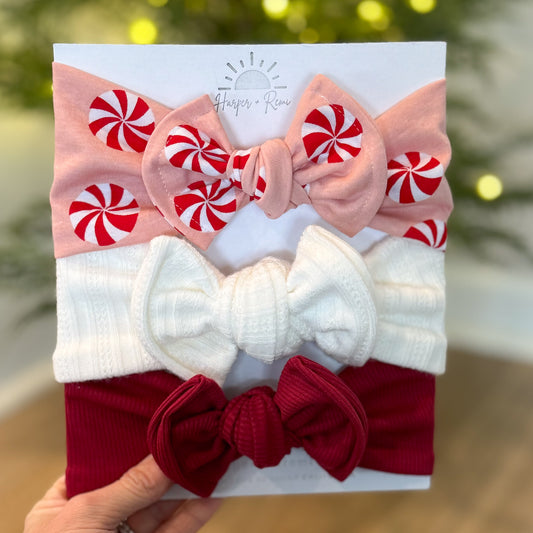 Holiday Top Bow Bundle | Pink Candies