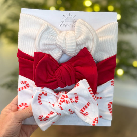 Holiday Oversized Bow Bundle | Candy Canes