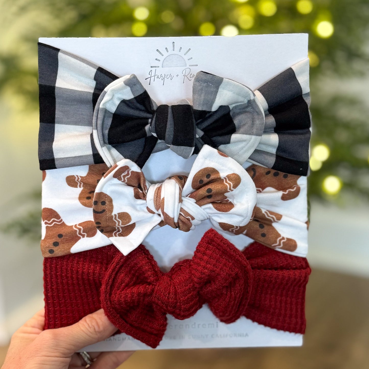 Holiday Top Knot Bundle | Gingerbread Men