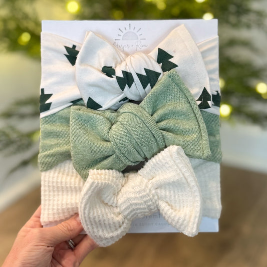 Holiday Oversized Bow Bundle | Christmas Trees