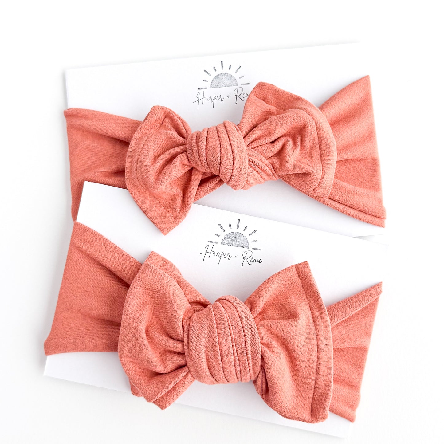 Coral Brushed Baby Headband