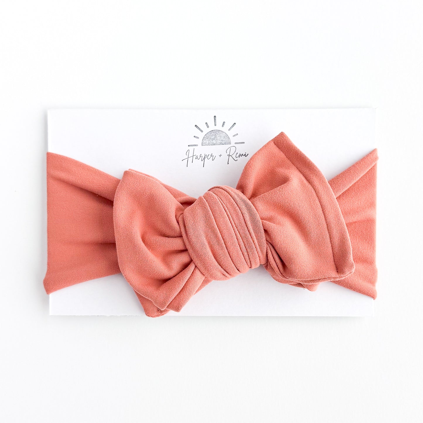 Coral Brushed Baby Headband