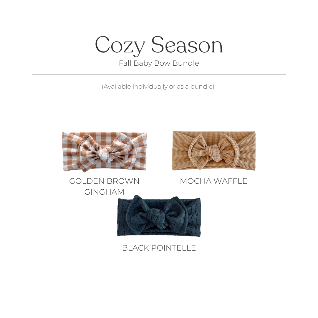 Cozy Season | Fall Baby Bow Bundle