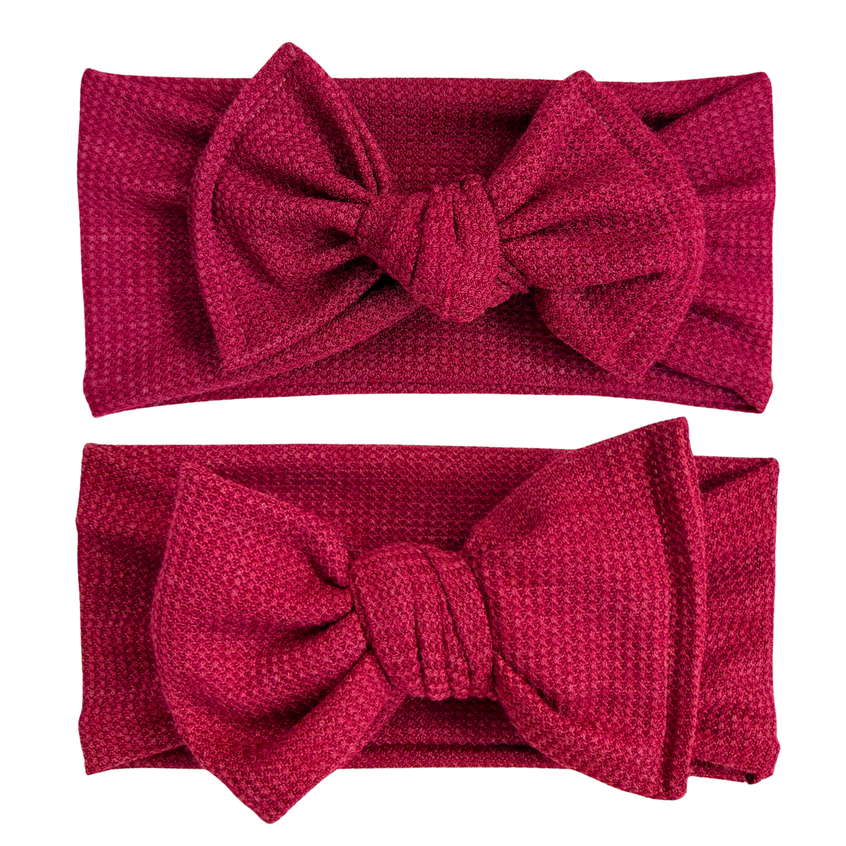 Cranberry Waffle Baby Headband