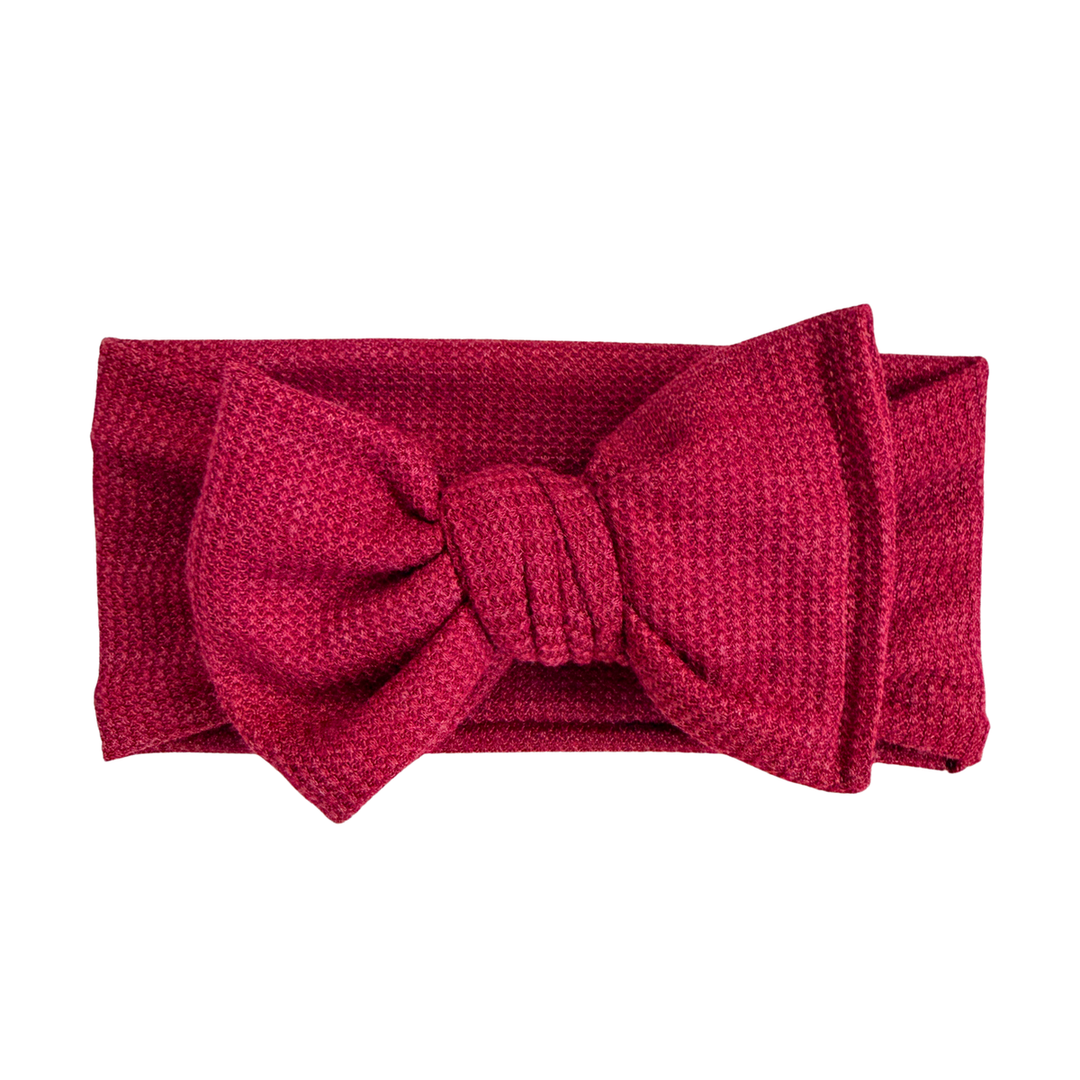 Cranberry Waffle Baby Headband