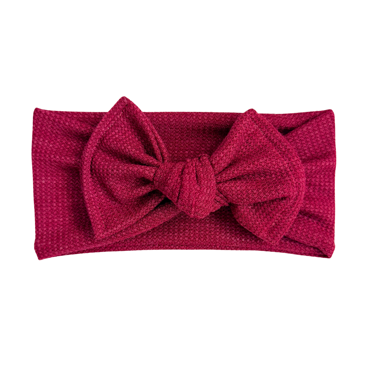 Cranberry Waffle Baby Headband
