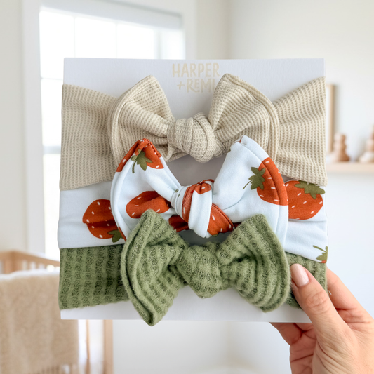 Farm Fresh | Fall Baby Bow Bundle