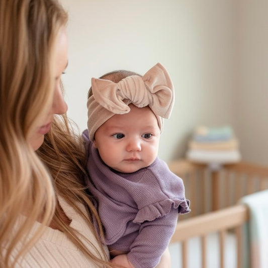 Champagne Frost | Velvet Baby Top Knot