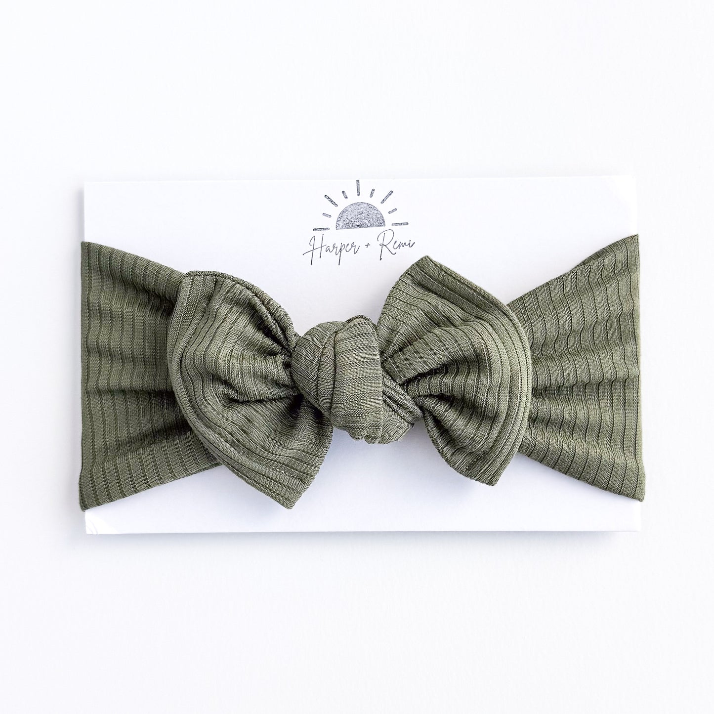 Solid Green Basics | Ribbed Top Knot Bundle
