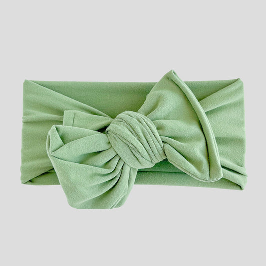 Olive Green Brushed Baby Headband