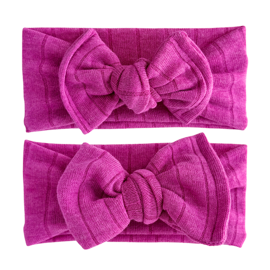 Mulberry | Lightweight Sweater Ribbed Baby Headband