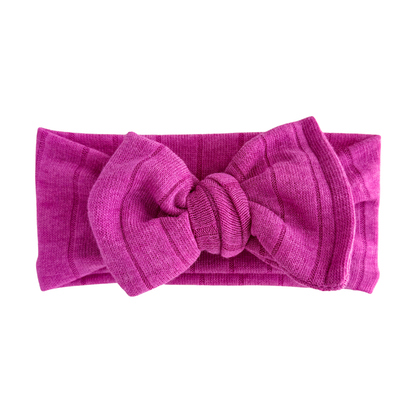 Mulberry | Lightweight Sweater Ribbed Baby Headband