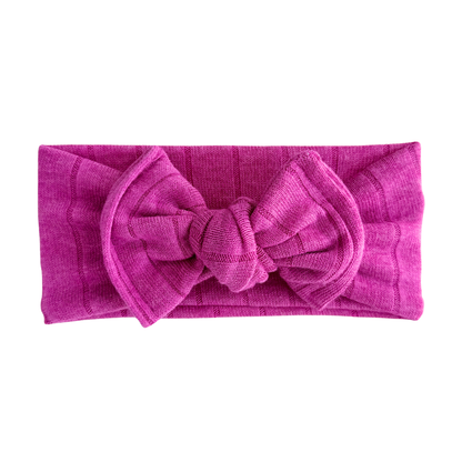 Mulberry | Lightweight Sweater Ribbed Baby Headband
